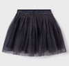 Mayoral Tween/Teen Girls Plaid Tulle Skirt - Navy - Front