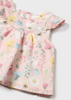 1201 Baby Peplum Top & Tricot Knit Bummie Set - Blush Pink