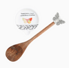 Happiness is Found in Grandma's Kitchen, Butterfly Wooden Spoon & Spoon Rest Gift Set