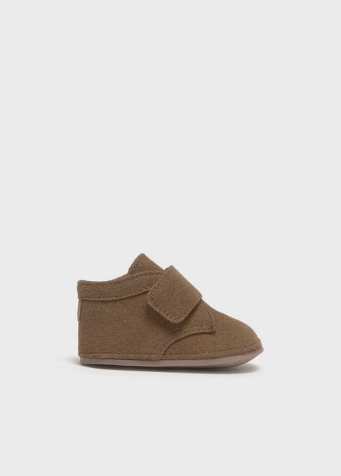 9784 Baby Boy Ultrasuede Car Shoes - Camel