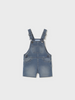 1645 Baby & Toddler Soft Denim Short Overalls - Medium Wash