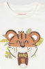 1055 Baby & Toddler Interactive Tiger Tshirt - Cream