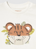 1055 Baby & Toddler Interactive Tiger Tshirt - Cream