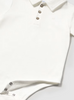1744 Baby & Toddler Eco-Sustainable Collared Textured Henley Polo - Cream