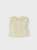 1105 Baby & Toddler Ruffled Sleeveless Button Front Shirt - Pistachio Flower