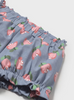 1228 Baby & Toddler Eco-Sustainable Bubble Shorts Strawberry Flower - Blue