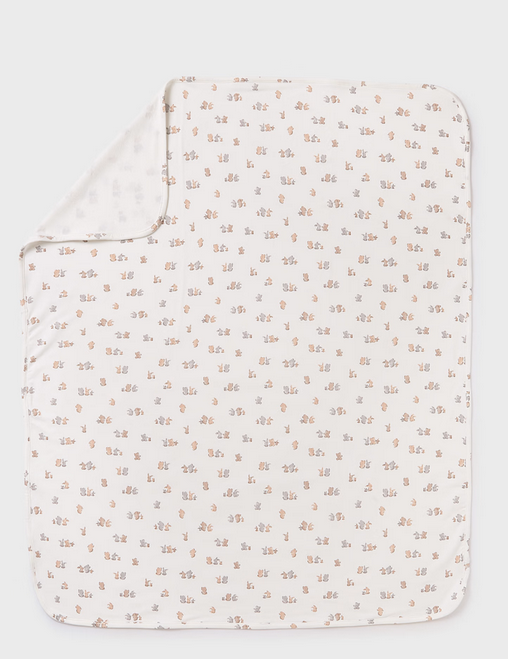 9859 Infant Viscose Blanket - Pottery, UNISEX Baby Bunnies