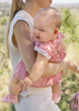 1848 Infant Girls Crochet Lace & Embroidered Butterfly Dress & Bloomer Set - Hibiscus Pink