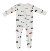 Kyte Bamboo UNISEX Zippered Footie - Farm Tractor