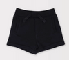 UNISEX Toddler and Mini French Terry Play Shorts w/Pockets, Black