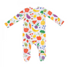 Angel Dear Bamboo 2 Way Zippered Footie - UNSEX Eat the Rainbow Veggies & Fruits