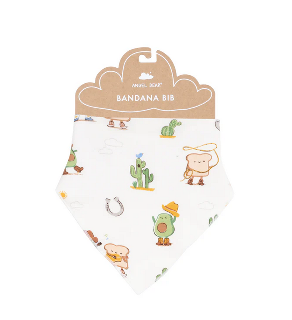 Angel Dear Bamboo Bandana Bib - UNISEX Western Avocado Toast