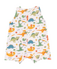 Angel Dear Bamboo Sleeveless Shortall Romper - Veggie Dinos