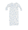 Angel Dear Bamboo L/S Kimono Elastic Opening Sleep Gown, Baby Veronica Blue Floral