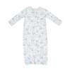 Angel Dear Bamboo L/S Kimono Elastic Opening Sleep Gown, Baby Veronica Blue Floral