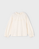 4003 Mini Girls Flowy Bambula Ruffled L/S Shirt - Natural Macchiato