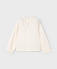 4003 Mini Girls Flowy Bambula Ruffled L/S Shirt - Natural Macchiato