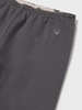 2736 Toddler Girls Reversible Leggings - Lead Grey and Tapioca Dot