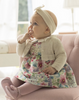 Mayoral Basic Knit Short Cardigan - Champagne - Baby Model