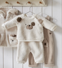 2514 Sherpa 2PC Jogger Set - Natural Teddy Bear