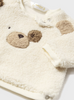 2514 Sherpa 2PC Jogger Set - Natural Teddy Bear - Close-up Shirt