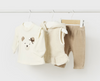 3PC Hooded Sherpa Vest Tracksuit Set - Natural Teddy Bear