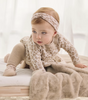 3PC Knit Set, Cheetah-print/Hazelnut - Baby Model