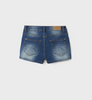 235 Mayoral Tween/Teen Girls Eco-Sustainable Cotton Denim Shorts - Medium Wash