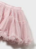 Textured Tulle Skirt - Rose Pink - Close-up