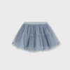 Textured Tulle Skirt - Bluebell - Front