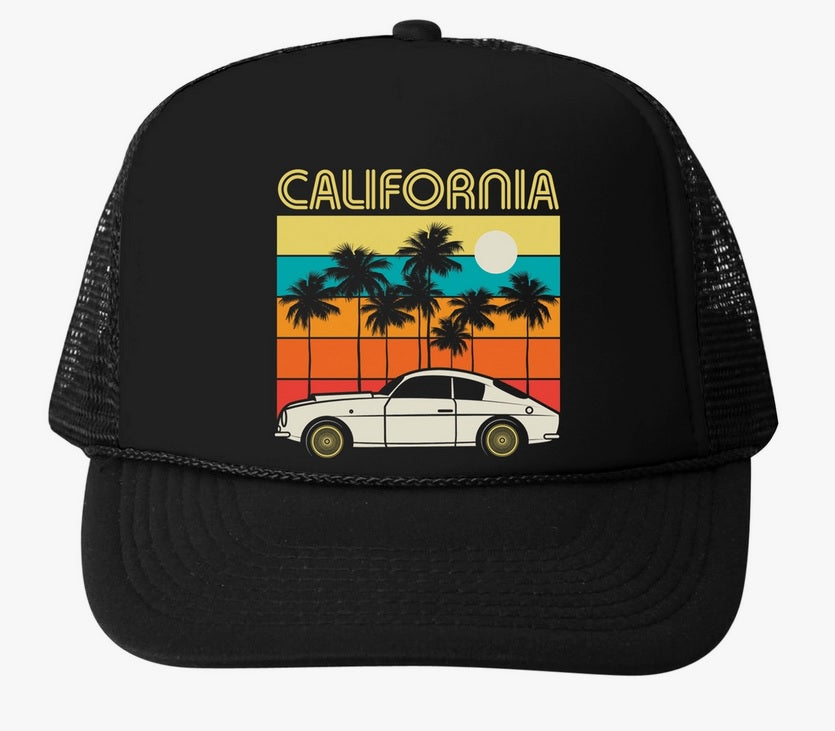Bubu Snapback Trucker Hat - Retro California Turbo