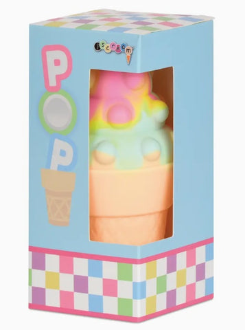 Rainbow Sorbet Pop Ice Cream Cone Squishy Toy