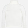 mayoral 313 classy soft white/ivory basic knit turtleneck