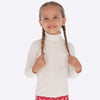 mayoral 313 soft white/ivory basic knit turtleneck, sleek and classy design