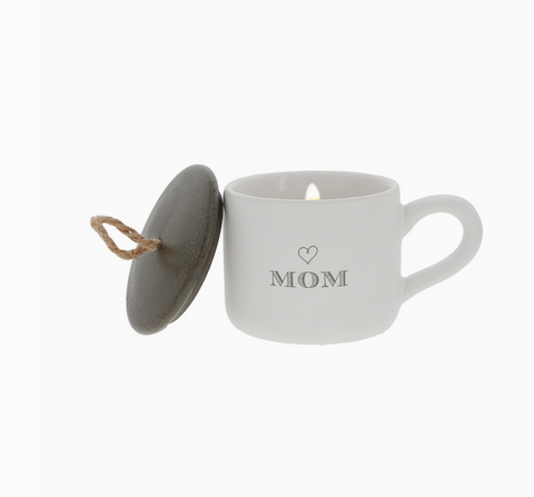 Mom Soy Wax Candle Mini Mug - Jasmine Tranquility,  2oz