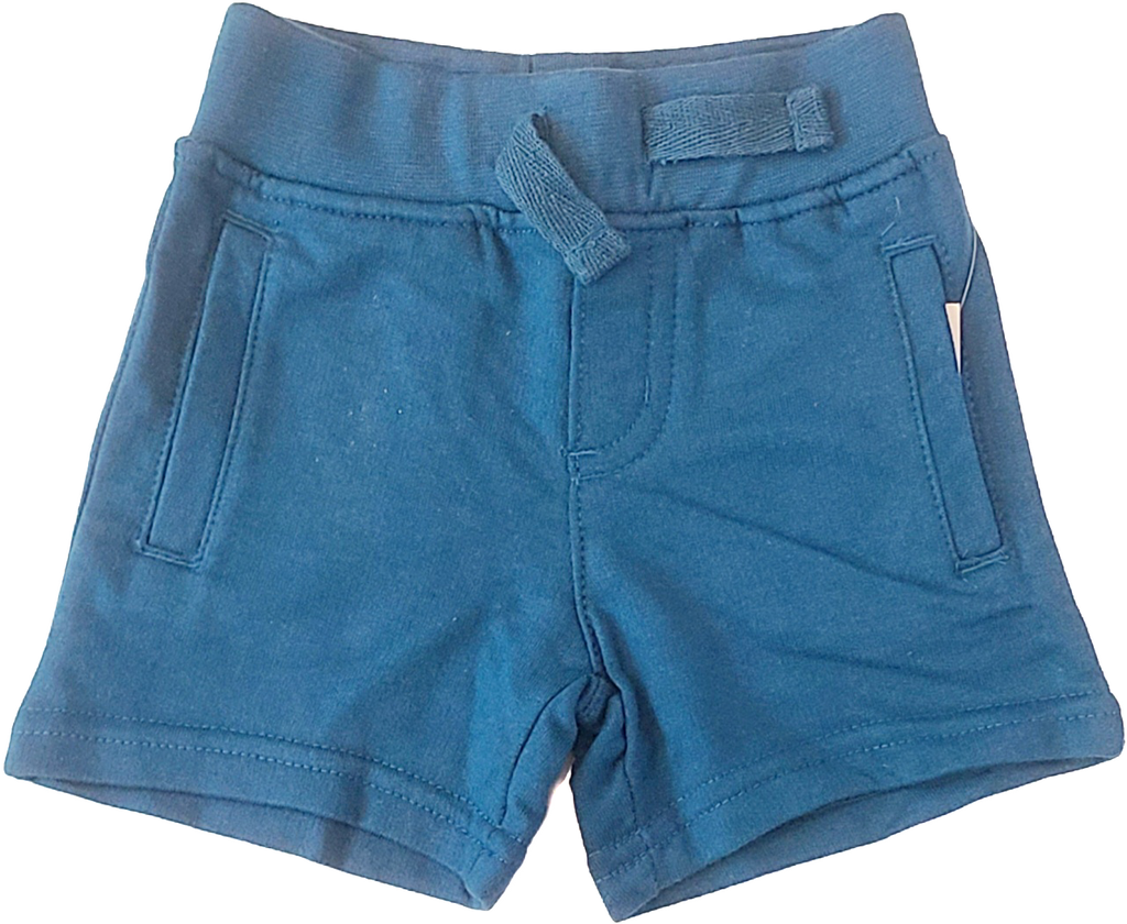 UNISEX Toddler and Mini French Terry Play Shorts w/Pockets, Indigo