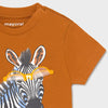 Mayoral Caramel Zebra T-Shirt, Interactive Glasses pulled up close up