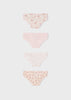 4 PC Set, Underwear Briefs, Lowrise Crystal Quartz, Back