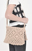 10510 Mayoral Crochet Crossbody Purse, Chickpea