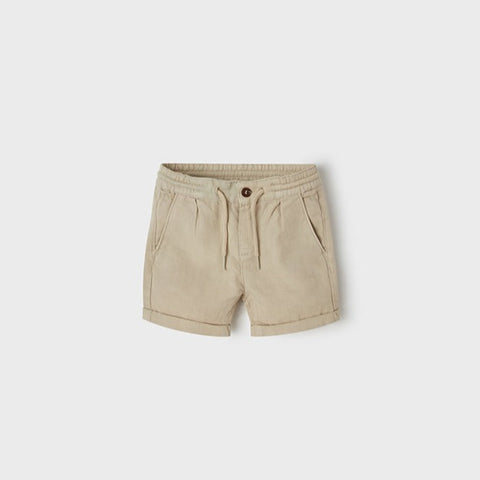 1220 Mayoral Boys Linen Relaxed Shorts, Sand