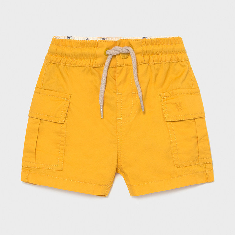 1240 Mayoral Boys Mango Bermuda Shorts, Adjustable Waistband, Two Front Pockets