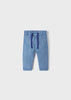 Mayoral Boys French Blue Long Trousers, Adjustable Drawstring, French Blue, Front