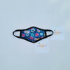 kids size face mask for 2 year old up to 7 years, flower, cloth washable with filter insert