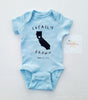 Locally Grown, Davis CA Custom Print Snap Bodysuit (CLICK FOR COLOR OPTIONS)