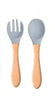 Silicone Meal-Time Feeding Dinnerware, Fox, Grey