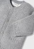 Knitted Unisex Mayoral Cardigan, Front Central Button Fastening with Round Neckline and Mock Pockets