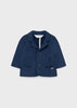 Mayoral Boys Navy Formal Blazer, Lapel Collar, Front Button Fastening, Two Front Pockets, Long Sleeve, Navy Blue