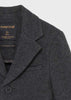Mayoral Boys Charcoal Formal Blazer, Front Breast Pocket, Front Buttons