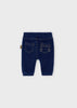 Boys Mayoral Denim Fleece Lined Pants, Back Functional Pockets, Decorative Pocket Elements, Elasticated Waistband, Back