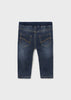 Boys Elasticated Waistband Pants, Two Back Pockets, Skinny Denim Pants, Back